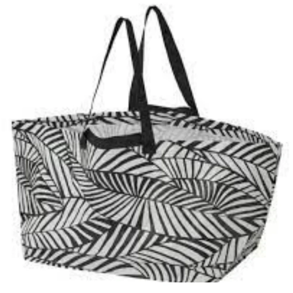 IKEA | SLUKIS NWT Frakta Shopping Bag Large Black White 